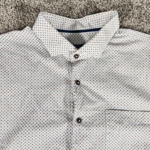 Johnnie-O Shirt Mens XXL 2XL Hangin' Out Button Up Short Sleeve Geometric Golf